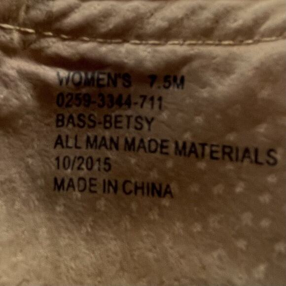 G.h. Bass & Co Womens Betsy Golden Round Toe Slip On Loafer Flats Size 7.5M - Picture 8 of 8